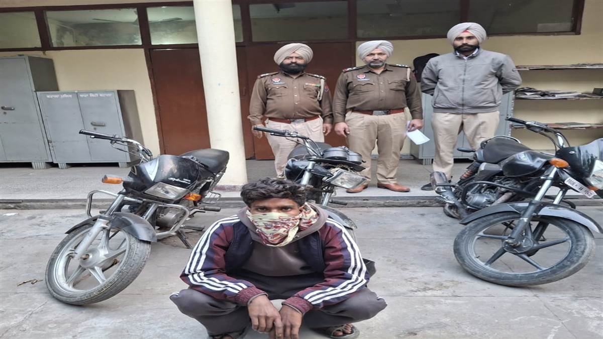 ਚੋਰੀ ਦੇ ਮੋਟਰਸਾਈਕਲ ਸਮੇਤ ਨੌਜਵਾਨ ਕਾਬੂ