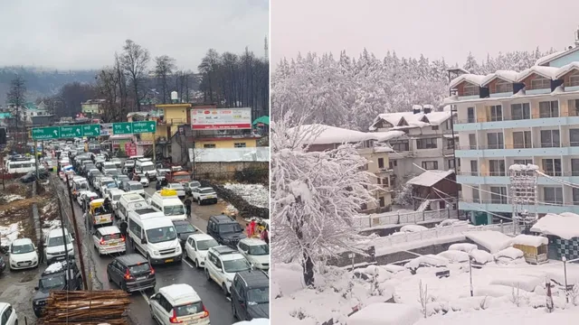 ਮਨਾਲੀ 'ਚ ਬਰਫ਼ ਦਾ ਕਹਿਰ: 16 KM ਲੰਬੇ ਜਾਮ 'ਚ ਫਸੇ ਸੈਲਾਨੀ, ਰਾਤ ਭਰ ਗੱਡੀਆਂ 'ਚ ਕੱਟੀ ਰਾਤ, ਪ੍ਰਸ਼ਾਸਨ ਵੱਲੋਂ ਹਾਈ-ਅਲਰਟ ਜਾਰੀ