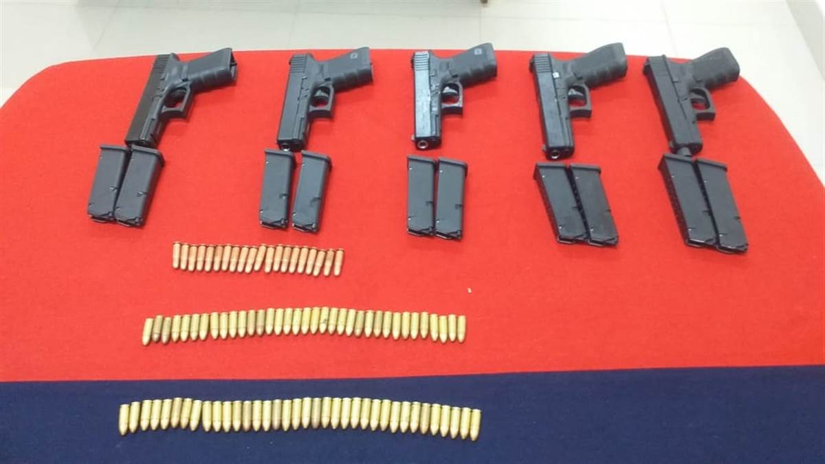 BSF recovered 5 pistols magazine and bullets sent by drone