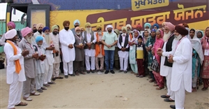 ਹਮੀਰਗੜ੍ਹ ਪੁੱਜਣ ’ਤੇ ਸ਼ਰਧਾਲੂਆਂ ਦਾ ਵਿਧਾਇਕ ਸਿੱਧੂ ਵੱਲੋਂ ਸਵਾਗਤ