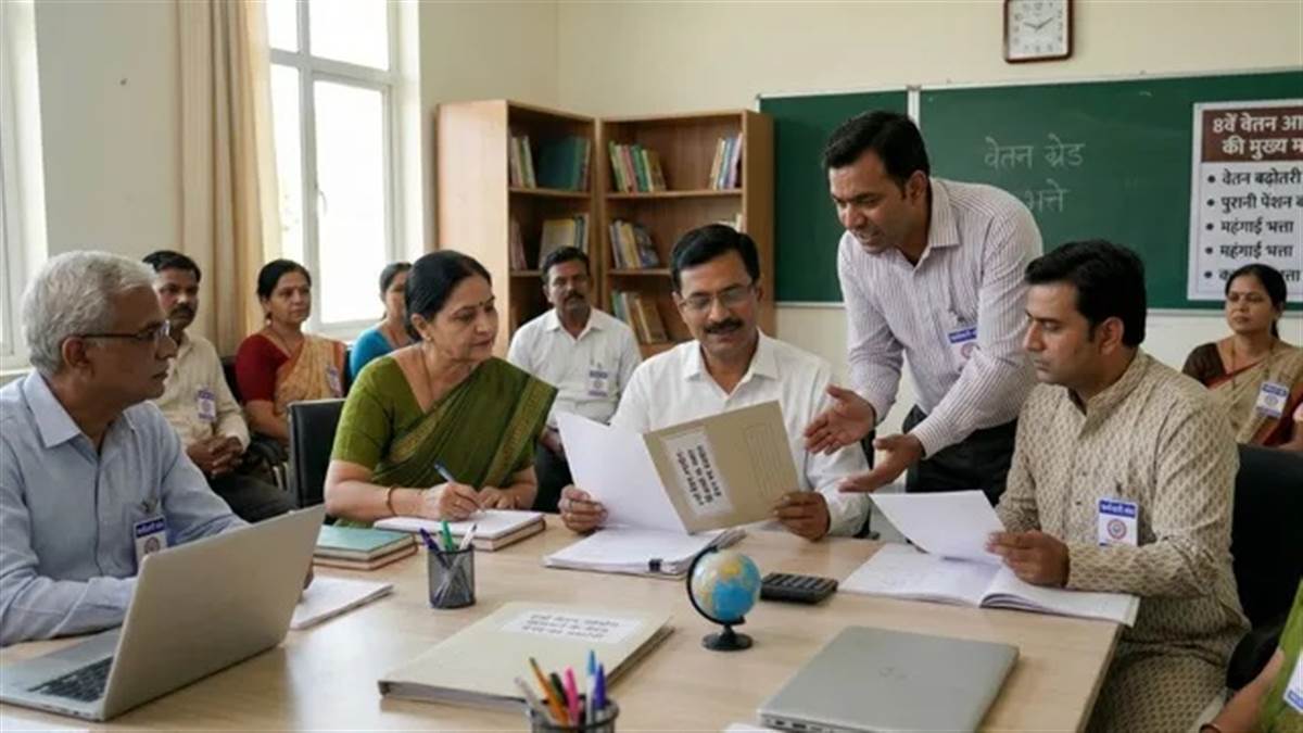 8th Pay Commission : ਲੈਵਲ-1 ਮੁਲਾਜ਼ਮਾਂ ਲਈ ਘੱਟੋ-ਘੱਟ ਤਨਖਾਹ 50000, ਇੰਕਰੀਮੈਂਟ 7%, OPS ਬਹਾਲੀ ਤੇ ਰਿਟਾਇਰਮੈਂਟ ਉਮਰ 'ਤੇ ਅਧਿਆਪਕਾਂ ਨੇ ਰੱਖੀਆਂ ਇਹ ਵੱਡੀਆਂ ਮੰਗਾਂ