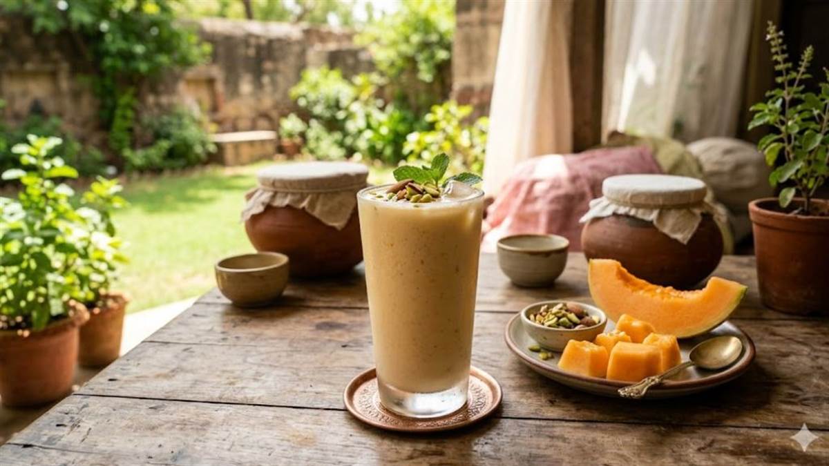 ਗਰਮੀਆਂ 'ਚ ਜ਼ਰੂਰ ਪੀਓ ਠੰਢੀ-ਠੰਢੀ 'ਖਰਬੂਜਾ ਲੱਸੀ', ਬੱਚਿਆਂ ਤੋਂ ਲੈ ਕੇ ਵੱਡਿਆਂ ਤੱਕ ਸਭ ਨੂੰ ਆਵੇਗੀ ਪਸੰਦ