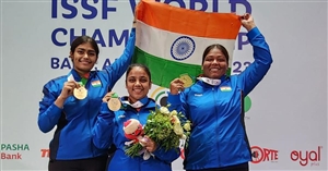 World Championship : ਭਾਰਤ ਨੇ 50 ਮੀਟਰ ਪਿਸਟਲ ਟੀਮ ਮੁਕਾਬਲੇ 'ਚ ਜਿੱਤਿਆ ਗੋਲਡ, 14 ਮੈਡਲਾਂ ਨਾਲ ਖ਼ਤਮ ਕੀਤੀ ਮੁਹਿੰਮ
