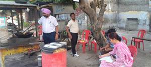 ਜੰਡਿਆਲਾ ਰੇਹੜੀ ਮਾਰਕੀਟ ’ਚ ਸਿਹਤ ਵਿਭਾਗ ਦੀ ਟੀਮ ਵੱਲੋਂ ਚੈਕਿੰਗ