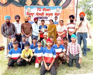 ਜ਼ਿਲ੍ਹਾ ਪੱਧਰੀ ਖੋ-ਖੋ ਮੁਕਾਬਲਿਆਂ ’ਚ ਮੋਰਿੰਡਾ ਜ਼ੋਨ ਦੀ ਝੰਡੀ
