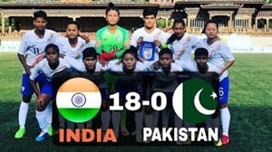 ਪਾਕਿਸਤਾਨ ਨੂੰ ਭਾਰਤੀ ਮਹਿਲਾ ਟੀਮ ਨੇ 18-0 ਨਾਲ ਦਰੜਿਆ