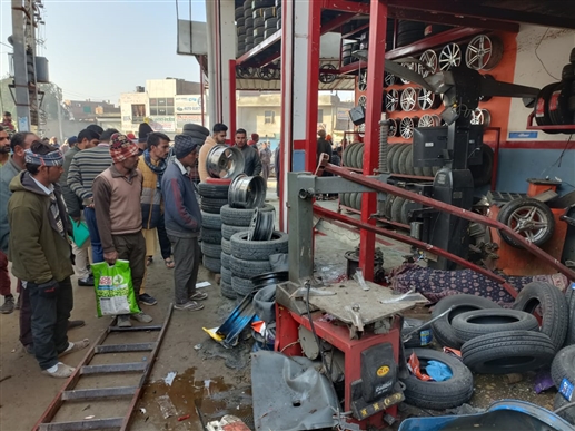 Big Tragedy Air tank explodes at tire shop in Abohar