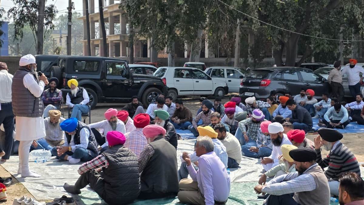 ਸਾਂਝੀ ਤਾਲਮੇਲ ਕਮੇਟੀ ਸਰਕਲ ਮੁਹਾਲੀ ਨੇ ਦਿੱਤਾ ਧਰਨਾ