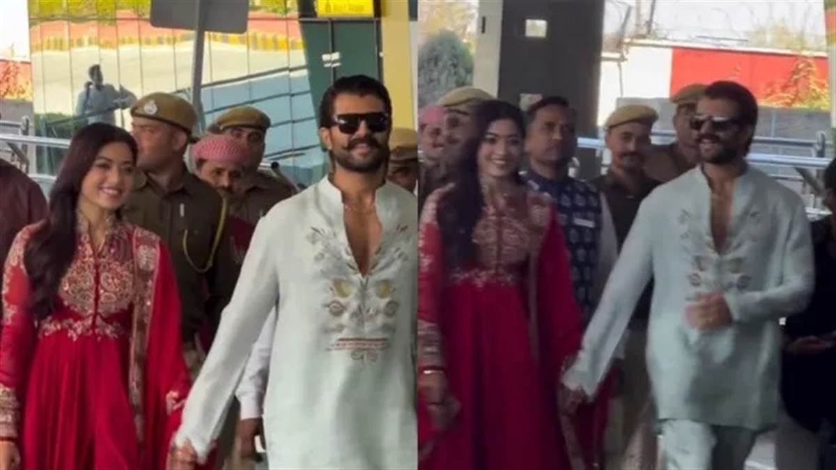 ਮਾਂਗ 'ਚ ਸੰਧੂਰ, ਅਨਾਰਕਲੀ ਸੂਟ... ਵਿਆਹ ਤੋਂ ਬਾਅਦ ਰਸ਼ਮਿਕਾ ਮੰਦਾਨਾ ਪਤੀ ਵਿਜੇ ਨਾਲ ਪਹਿਲੀ ਵਾਰ ਹੋਈ ਸਪੌਟ