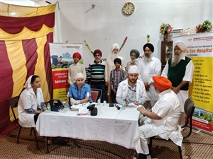 ਮਹੀਨਾਵਾਰ ਅੱਖਾਂ ਦੇ ਕੈਂਪ 'ਚ 60 ਮਰੀਜ਼ਾਂ ਦੀ ਹੋਈ ਜਾਂਚ