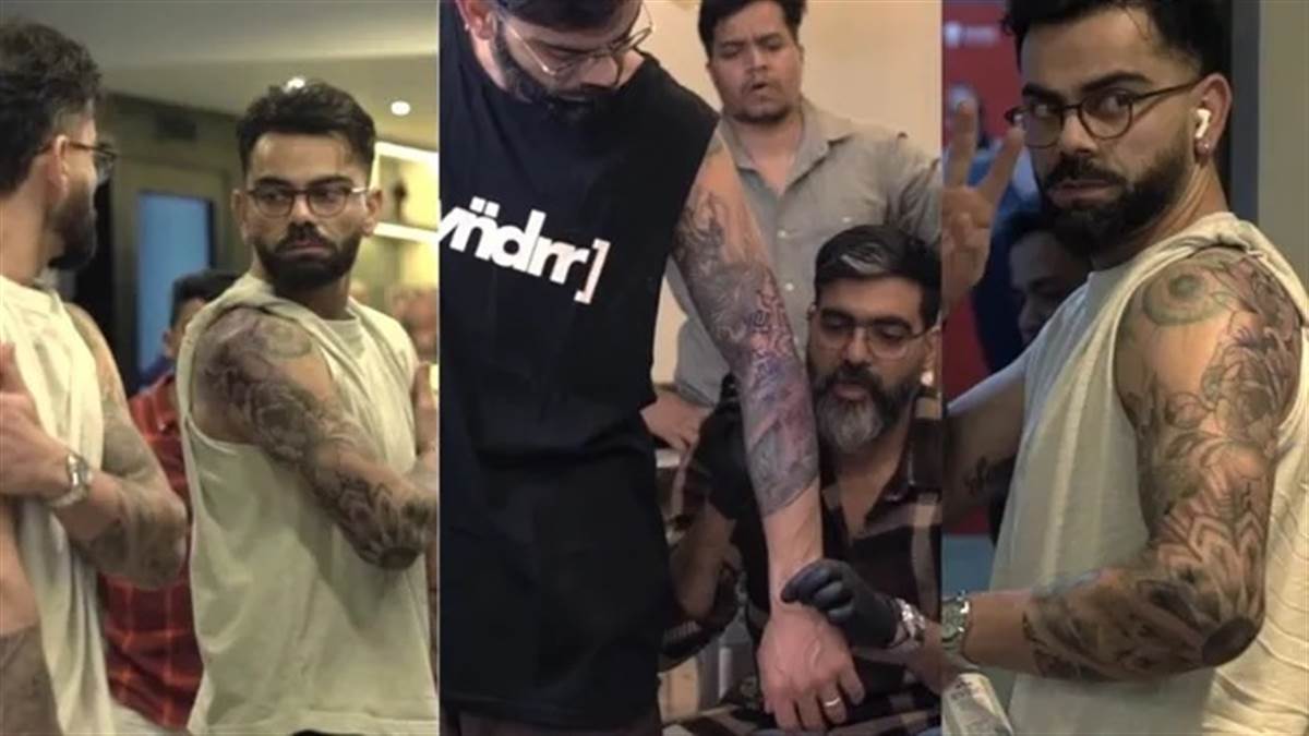 ਵਿਰਾਟ ਕੋਹਲੀ ਦਾ ਨਵਾਂ ਟੈਟੂ: IPL 2026 ਤੋਂ ਪਹਿਲਾਂ ਵਿਰਾਟ ਨੇ ਬਣਵਾਇਆ 'ਫੁੱਲ ਸਲੀਵ' ਟੈਟੂ, ਦਿਖਾਉਂਦਾ ਹੈ ਕੋਹਲੀ ਦੀ ਜ਼ਿੰਦਗੀ ਦਾ ਸਫ਼ਰ