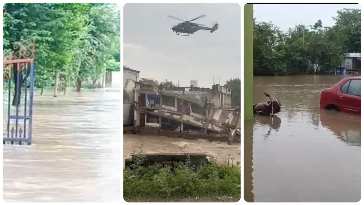 ਪਠਾਨਕੋਟ ਦੇ DC ਤੇ SSP ਦਫਤਰ ਵੀ ਹੜ੍ਹ ਦੀ ਲਪੇਟ 'ਚ, ਸੁਜਾਨਪੁਰ 'ਚ ਫਸੇ ਲੋਕਾਂ ਦਾ ਕੀਤਾ ਗਿਆ ਰੈਸਕਿਊ
