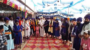 ਸ੍ਰੀ ਗੋਇੰਦਵਾਲ ਸਾਹਿਬ ਦੇ ਇਤਿਹਾਸਕ ਜੋੜ ਮੇਲੇ ’ਤੇ ਨਿਹੰਗ ਸਿੰਘਾਂ ਨੇ ਮਹੱਲਾ ਕੱਢਿਆ