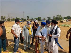 ਰੁੜਕਾ ਕਲਾਂ ਦੀ ਦਾਣਾ ਮੰਡੀ ਦਾ ਕੰਦੋਲਾ ਤੇ ਖ਼ਾਲਿਸਤਾਨੀ ਵੱਲੋਂ ਦੌਰਾ