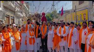 ਭਗਵਾਨ ਵਾਲਮੀਕਿ ਜੀ ਦੇ ਪ੍ਰਕਾਸ਼ ਉਤਸਵ ਸਬੰਧੀ ਸਜਾਈ ਸ਼ੋਭਾ ਯਾਤਰਾ