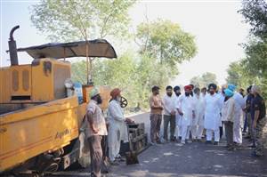 ਪੱਟੀ ਤੋਂ ਪ੍ਰਿੰਗੜੀ ਸੜਕ ਦਾ ਨਿਰਮਾਣ ਕਾਰਜ ਸ਼ੁਰੂ