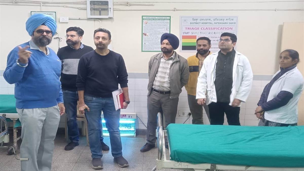 ਸਿਵਲ ਸਰਜਨ ਨੇ ਜ਼ਿਲ੍ਹਾ ਹਸਪਤਾਲ ਦਾ ਕੀਤਾ ਦੌਰਾ