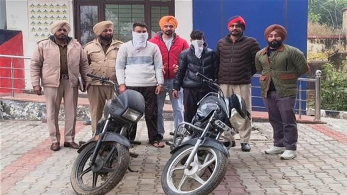 ਚੋਰੀ ਦੇ ਵਾਹਨਾਂ ਸਮੇਤ ਦੋ ਮੋਟਰਸਾਈਕਲ ਚੋਰ ਕਾਬੂ