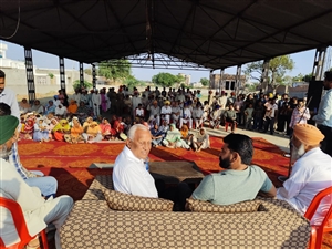 ਮੰਤਰੀ ਗੋਇਲ ਵੱਲੋਂ ਪਿੰਡਾਂ ਦੇ ਲੋਕਾਂ ਨਾਲ ਕੀਤੀ ਮਿਲਣੀ