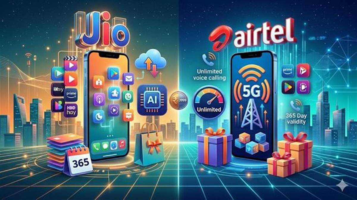 Jio vs Airtel Rs 3,999 Plan: ਇੱਕੋ ਜਿਹੀ ਕੀਮਤ, ਫਾਇਦੇ ਥੋੜ੍ਹੇ ਵੱਖਰੇ; ਜਾਣੋ ਕਿਹੜਾ ਹੈ ਬੈਸਟ