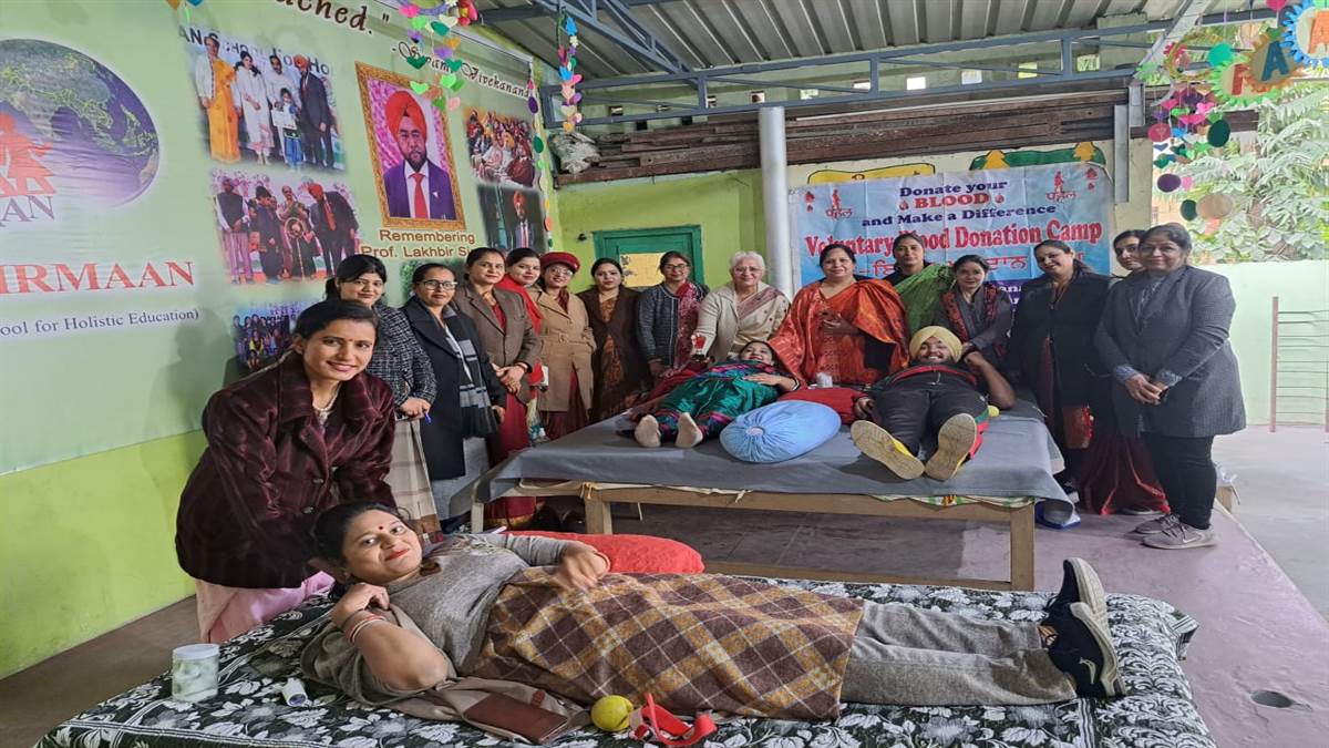 Pahal organization organized voluntary blood donation camp donated 25 units of blood for patients suffering from thalassemia