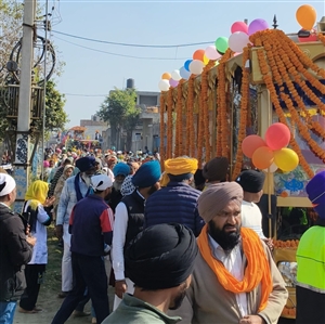 ਸ੍ਰੀ ਗੁਰੂ ਰਵਿਦਾਸ ਮਹਾਰਾਜ ਜੀ ਦੇ ਪ੍ਰਕਾਸ਼ ਪੁਰਬ ਸਬੰਧੀ ਨਗਰ ਕੀਰਤਨ ਸਜਾਇਆ