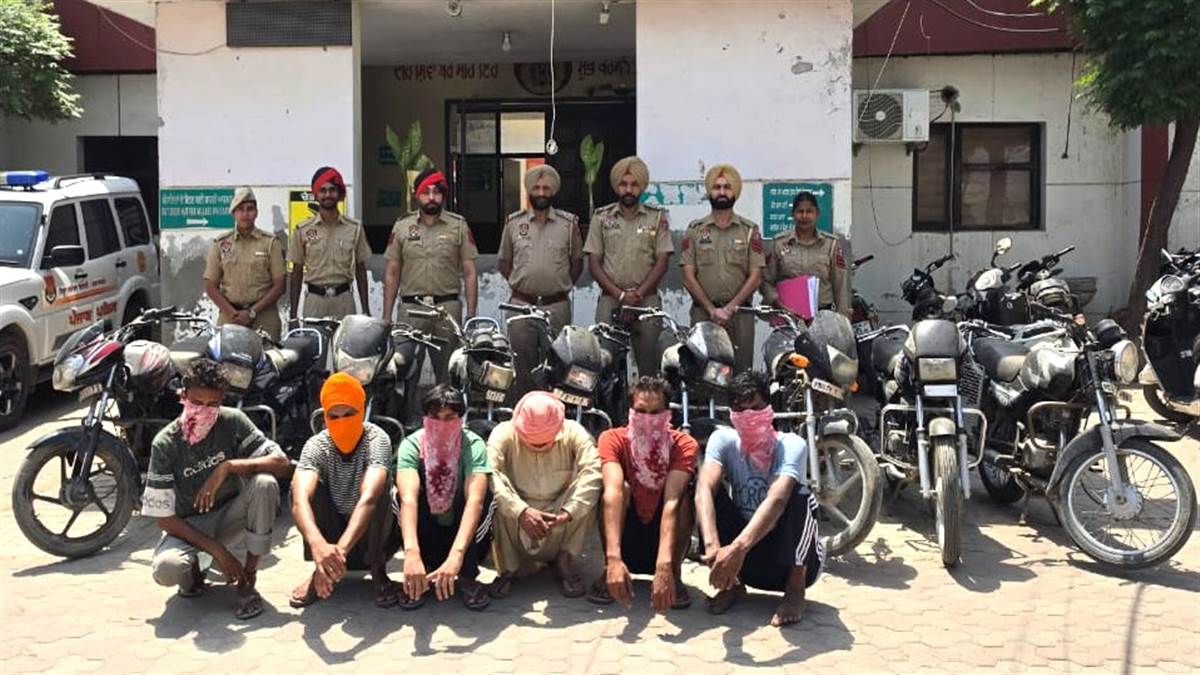 ਚੋਰ ਗਿਰੋਹ ਤੋਂ 14 ਮੋਟਰਸਾਈਕਲ ਬਰਾਮਦ, 6 ਕਾਬੂ