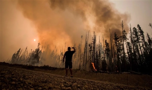 Wildfires in British Columbia will cause temperatures to rise