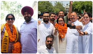 ਪੁਲਿਸ ਅਧਿਕਾਰੀਆਂ ਦੇ ਘਰਾਂ 'ਚ ਦੋਹਰੀਆਂ ਖ਼ੁਸ਼ੀਆਂ : DIG ਤੇ ਇੰਸਪੈਕਟਰ ਦੀਆਂ ਵਹੁਟੀਆਂ ਨੇ ਚੋਣਾਂ 'ਚ ਗੱਡੇ ਸਫਲਤਾ ਦੇ ਝੰਡੇ