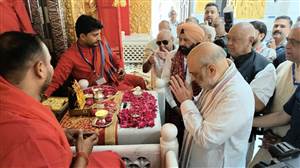 ਸਿੱਧ ਸ਼ਕਤੀਪੀਠ ’ਚ ਪਹਿਲੀ ਵਾਰ ਪੁੱਜੇ ਕੇਂਦਰੀ ਗ੍ਰਹਿ ਮੰਤਰੀ 20 ਮਿੰਟ ਰੁਕੇ