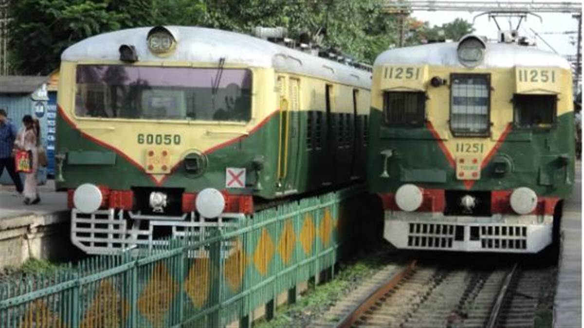 Two local trains collided in Kolkata passengers escaped unhurt a major accident was averted due to the slow speed of the trains