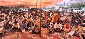 ਸਿਹਤ ਵਿਭਾਗ ਦੇ ਕੱਚੇ ਮੁਲਾਜ਼ਮਾਂ ਵਲੋਂ ਮੰਤਰੀ ਦੀ ਰਿਹਾਇਸ਼ ਅੱਗੇ ਧਰਨਾ